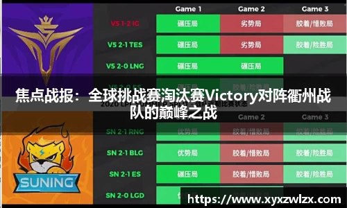 焦点战报：全球挑战赛淘汰赛Victory对阵衢州战队的巅峰之战